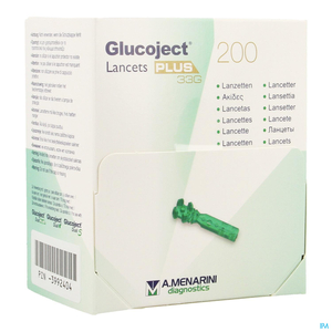 Glucoject Lancets Plus 33g 200 44123