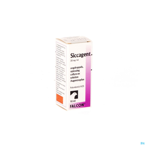 Siccagent 20mg/ml Larmes Artificielles 10ml