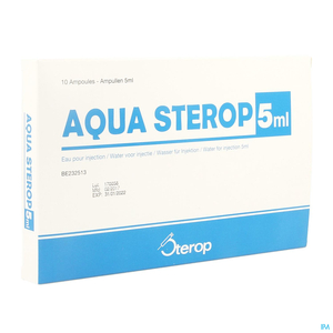 Aqua Sterop Eau pour Injection 10 Ampoules x 5ml