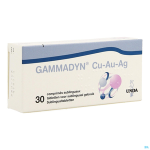 Gammadyn Cuivre (Cu) Or (Au) Argent (Ag) 30 Comprimés