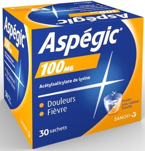 Aspegic 100mg 30 Sachets