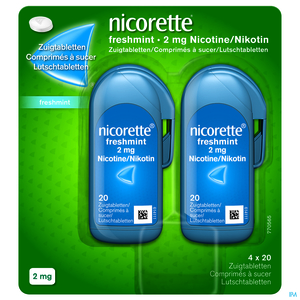 Nicorette Freshmint 2 Mg De Nicotine 80 Comprimés À Sucer