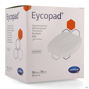 Eycopad 25 Compresses Ophtalmiques Stériles 56 x 70 mm