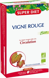 Super Diet Vigne Rouge Bio 20 Ampoules x 15ml