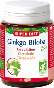 Super Diet Ginkgo Biloba Bio 80 Comprimés