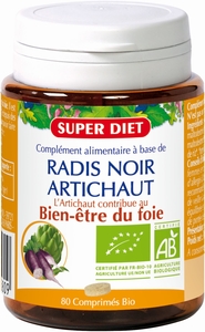 Super Diet Radis Noir et Artichaut Bio 80 Comprimés