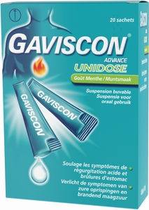 Gaviscon Advance Suspension Orale Menthe 20 Sachets x10ml