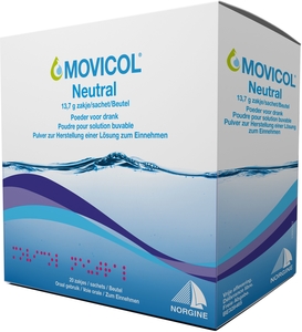 Movicol Neutral Poudre pour Solution Buvable 20 Sachets