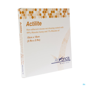 Actilite Pans Activon A/bact. N/adh 10x10cm 10