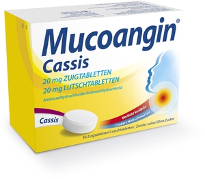 Mucoangin Cassis 20mg 30 Pastilles à Sucer