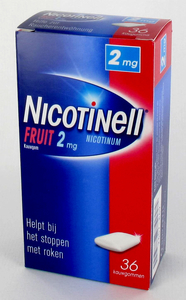 Nicotinell Fruit Gomme Macher-kauwgom 36x2mg