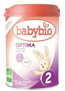 Babybio Optima 2 Lait Suite Bio Bifidus +6M 900g