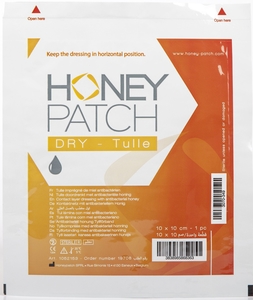 HoneyPatch Dry Pansement Tulle Stérile 10 x 10 cm