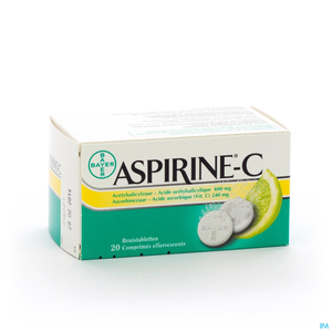 Aspirine C 20 Comprimés Effervescents