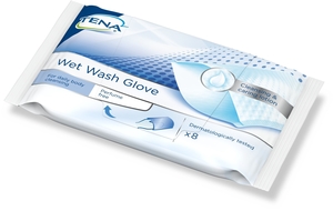 Tena Wet Wash Gloves Sans Parfum 8