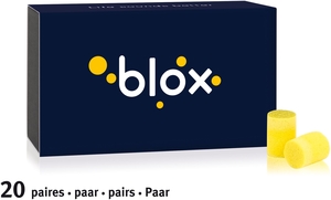 Blox Mousse Cylindrique Recharge 20 Paires Protections Auditives