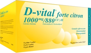 D-Vital Forte 1000/880 Citron 90 Sachets