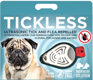 Tickless Pet Ultrasonic Tick and Flea Repeller (Beige)
