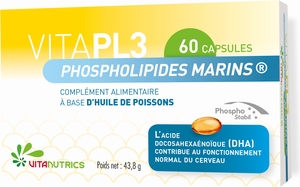 VitaPL3 Phospholipides Marins 60 Capsules