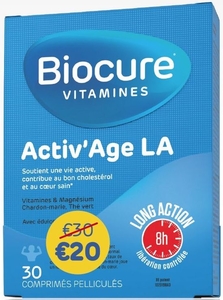 Biocure Activ Age LA 30 Comprimés (20 + 10 gratis)