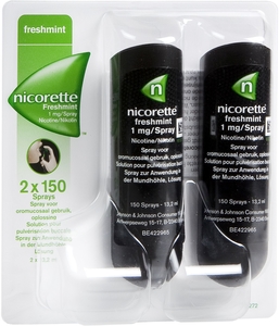 Nicorette Freshmint 1mg 2 Sprays 150 Doses
