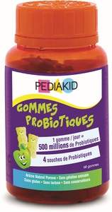 Pediakid Gummies Probiotiques 60 Gommes A Mâcher