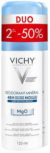 Vichy Déodorant Mineral 48h Duo 2x125ml (2ème à -50%)