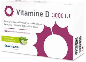Vitamine D 3000IU 168 Comprimés à Mâcher