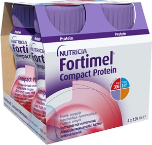 Fortimel Compact Protein Fruits Rouges Sensation Fraîcheur 4x125ml