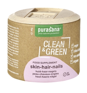Purasana Clean &amp; Green Peau-cheveux-ongles 60 comprimés