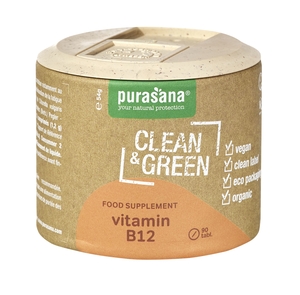 Purasana Clean &amp; Green Vitamine B12 90 Comprimés