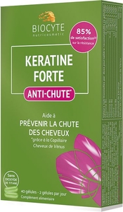 Biocyte Keratine Forte Anti-chute 40 Gélules