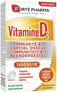 Forte Pharma Vitamine D3 1500 UI 60 Capsules