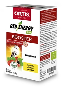 Ortis Red Energy Bio Citron Gingembres 4 Fioles x15ml