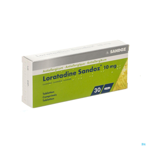 Loratadine Sandoz 10mg 30 Comprimés