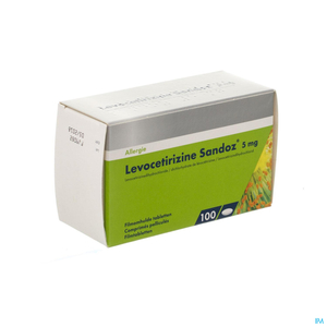 Levocetirizine Sandoz 5mg 100 Comprimés