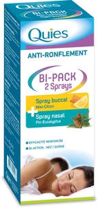 Quies Anti-Ronflement Bi-Pack 2 Sprays