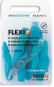 Tandex Flexi Turquoise 6 Brossettes Interdentaires Extra Micro Fines 0.35
