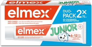 Elmex Dentifrice Junior Duopack 2x75ml