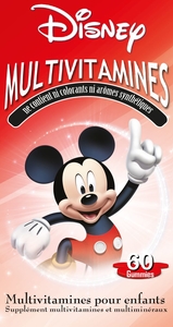 Disney Multivitamines pour Enfants Mickey 60 Gummies