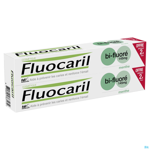 Fluocaril Dentifrice Bi-fluoré Menthe 2x75ml