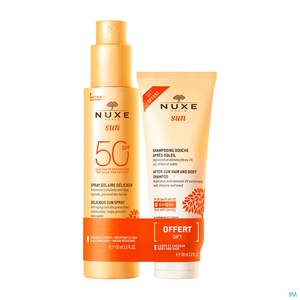 Nuxe Duo Sun Spray Solaire Délicieux Haute Protection IP30 150ml + Shampooing Douche 100ml Offert