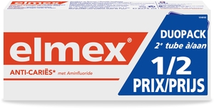 Elmex Dentifrice Anticaries DuoPack 2x75ml (2ème à -50%)