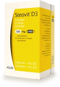 Steovit D3 500mg/400 UI 60 Comprimés à Croquer (Citron)