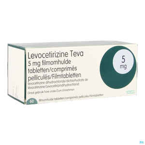 Levocetirizine Teva 5mg 60 Comprimés
