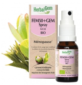 Herbalgem Fem50+ Complexe Ménopause BIO Spray 15ml