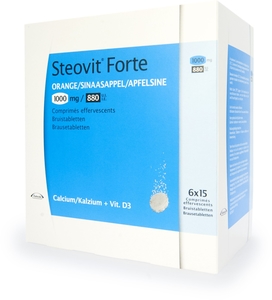 Steovit Forte 1000mg/880 UI 90 Comprimés Effervescents (Orange)