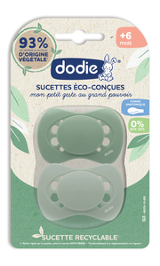 Dodie Sucette Eco-Conçue 6 mois+ 2 Pièces