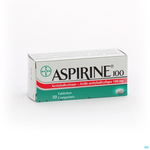 Aspirine 100mg 30 Comprimés