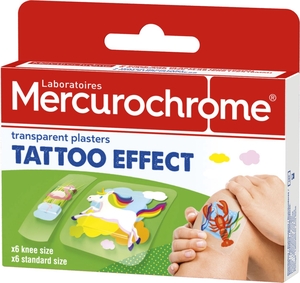 Mercurochrome Pansement Tattoo Effect 12